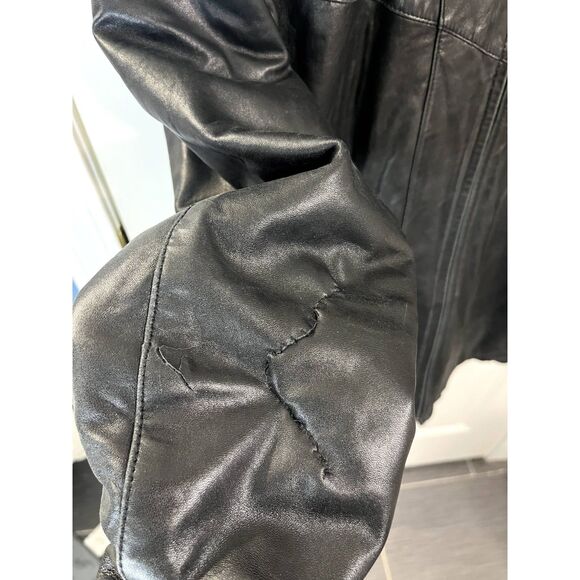 Vintage Steve Madden Men's Leather Jacket Size Small - Picture 7 of 12